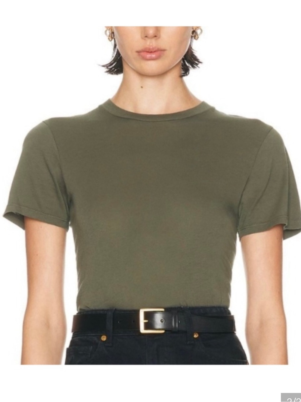 Nili Lotan Mariela Tee in Admiral Green